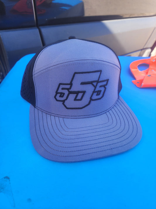 Gray/black Embroidered Snapback 555